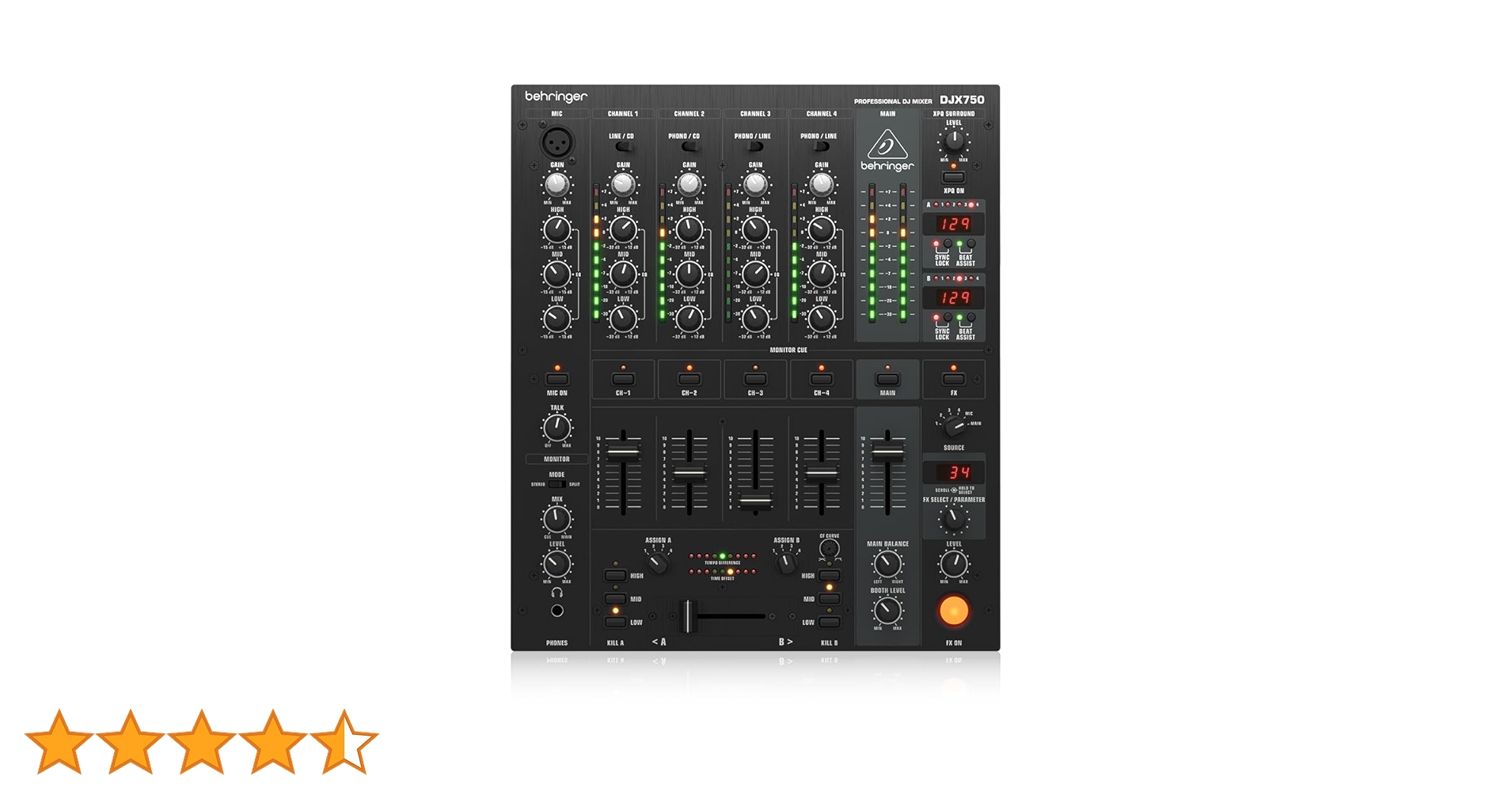 Amazon | ベリンガー DJミキサー BPMカウンター 5ch エフェクト DJX750